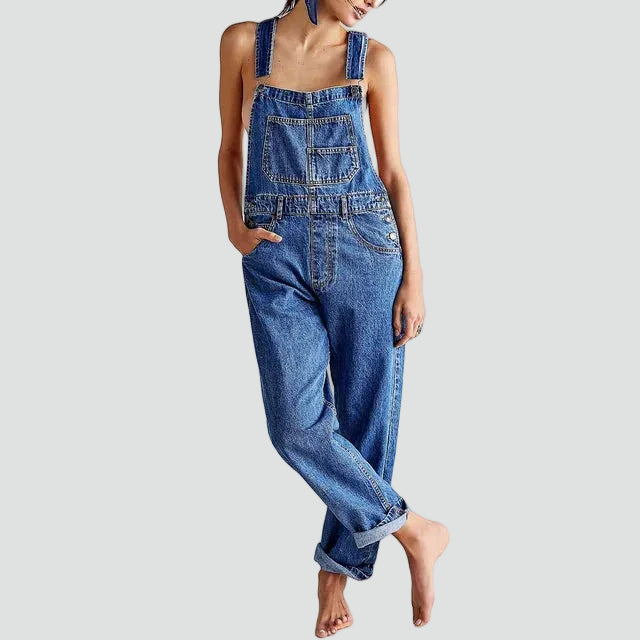 Loose fit tuinbroek met rechte pijpen
