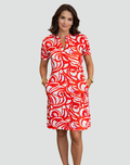 Women's mini shirt dress for summer with collar and pockets