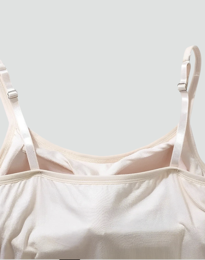 Comfortable women's camisole with built-in bra