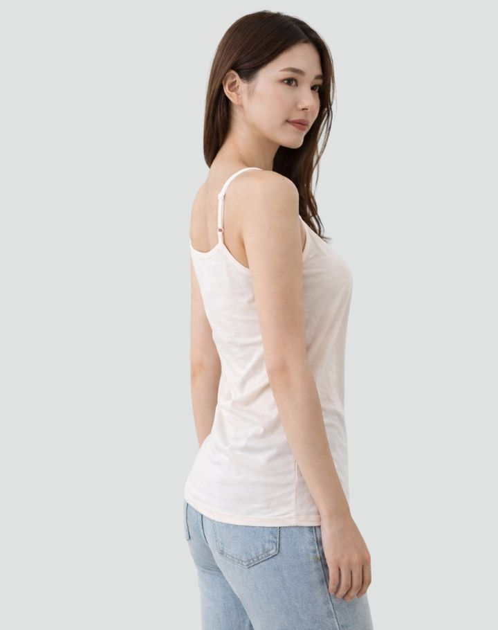 Comfortable women's camisole with built-in bra