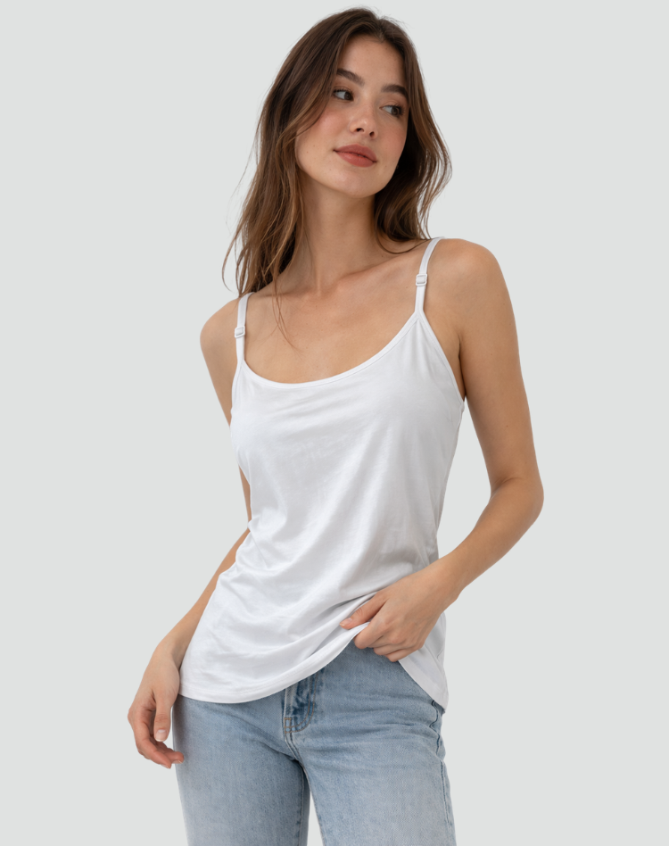 Comfortable women's camisole with built-in bra