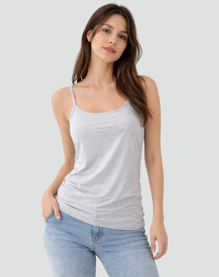 Comfortable women's camisole with built-in bra
