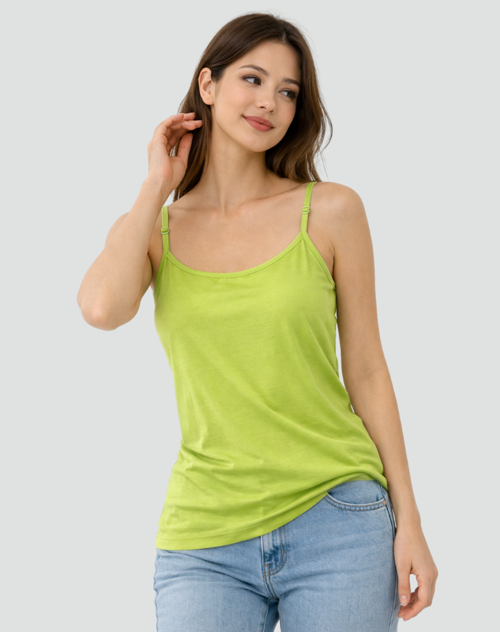 Comfortable women's camisole with built-in bra