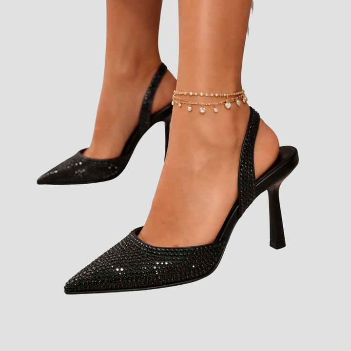 Dames elegante slingback pumps voor avondgelegenheden