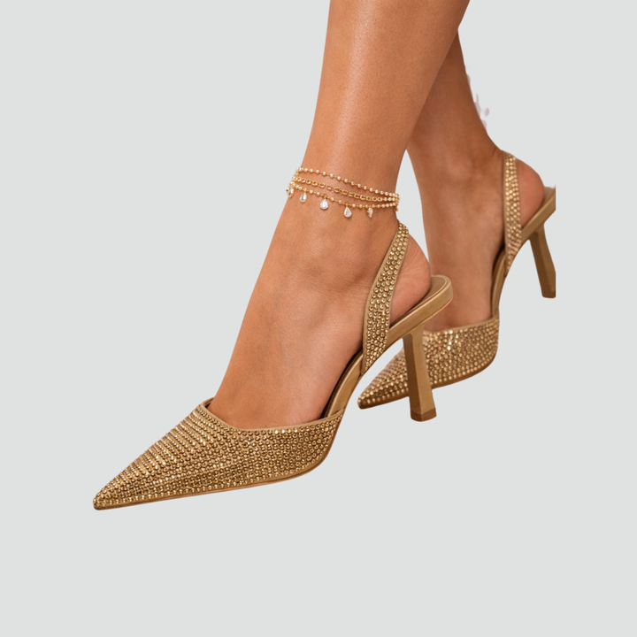 Dames elegante slingback pumps voor avondgelegenheden