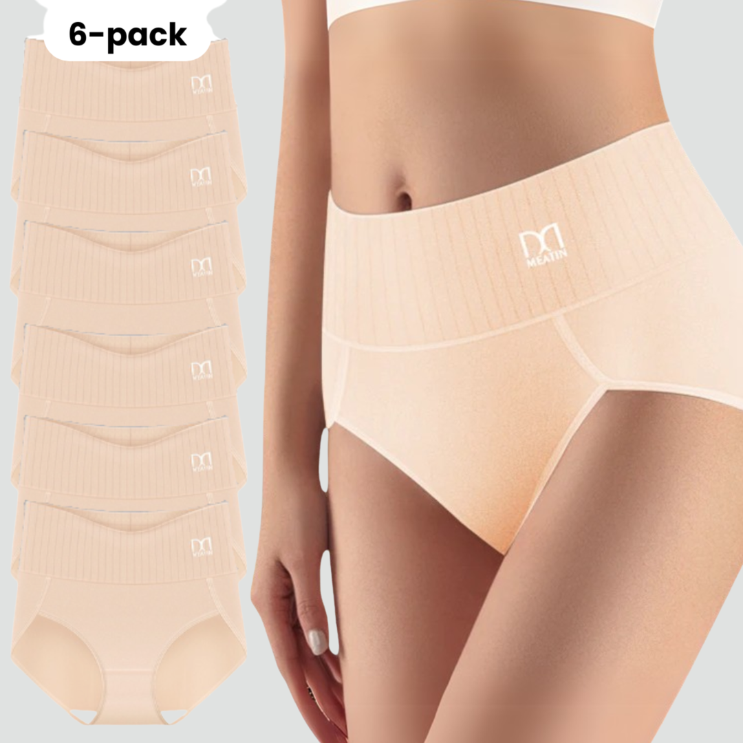 Women's seamless high-waist shaping panties set of 6