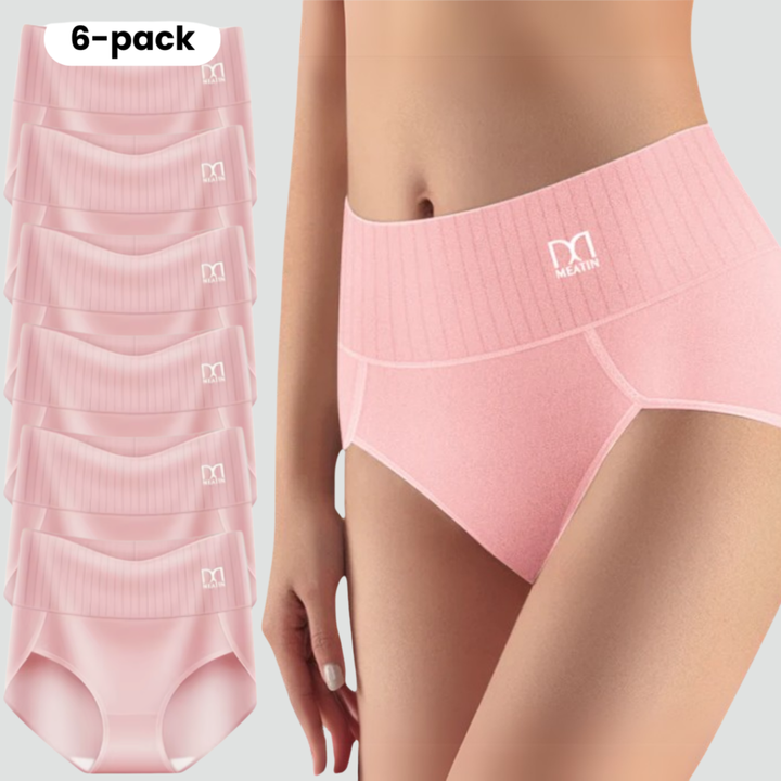 Women's seamless high-waist shaping panties set of 6