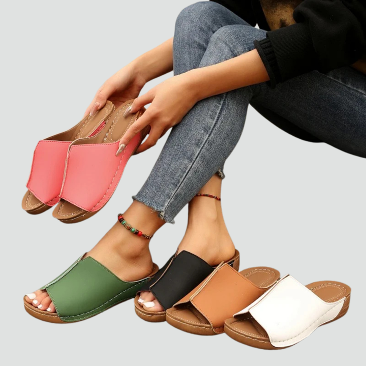 Women's orthopedic summer sandals with comfortable sole