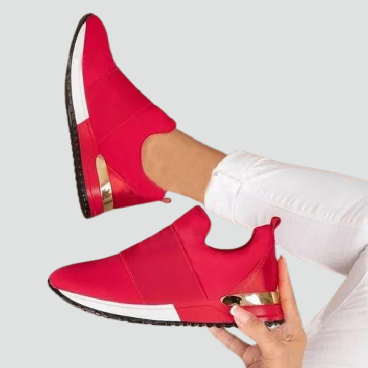 Damskie komfortowe sneakersy slip on do długiego chodzenia