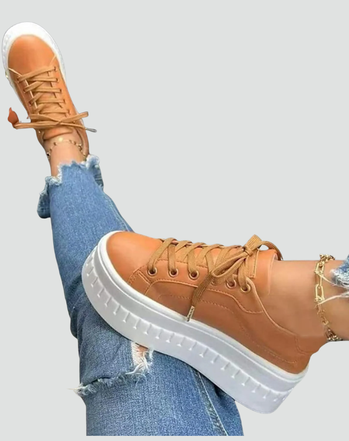 Women's platform sneakers in casual style