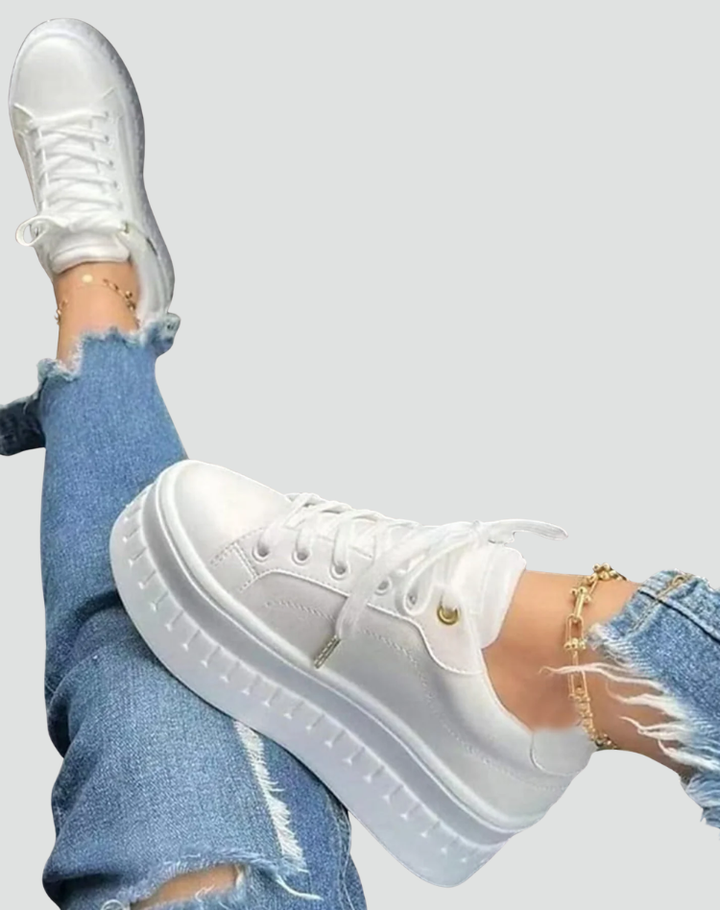 Women's platform sneakers in casual style