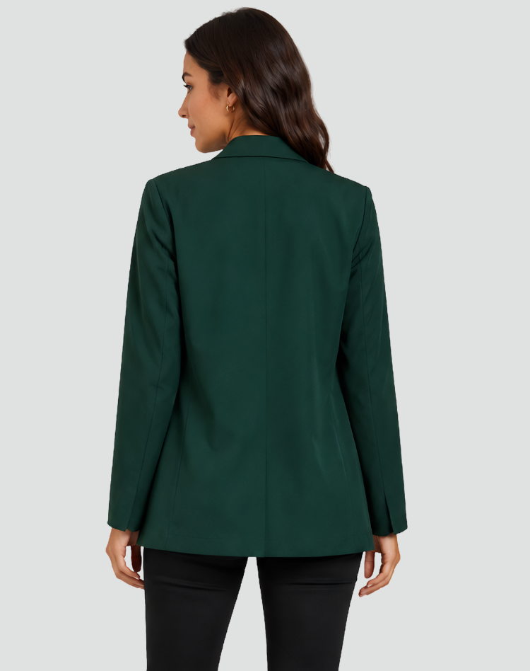 Veste longue cintrée pour femme élégante pour le bureau
