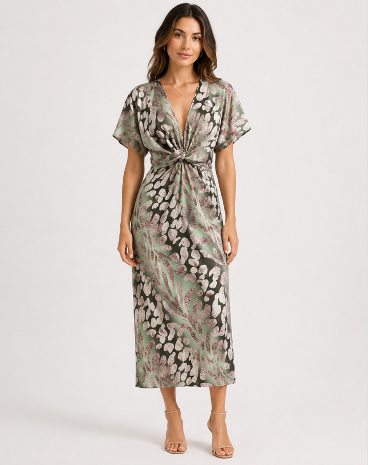 Robe légère et sensuelle pour femme avec décolleté croisé