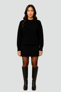 Oversized Knit Set: Elegant Women's Sweater and Skirt