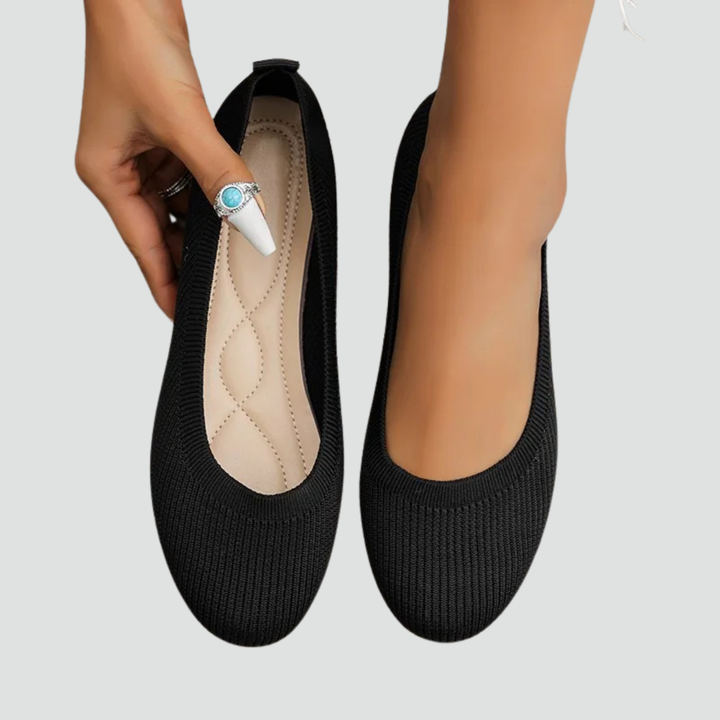 Flexible women's ballet flats with soft insole, orthopedic