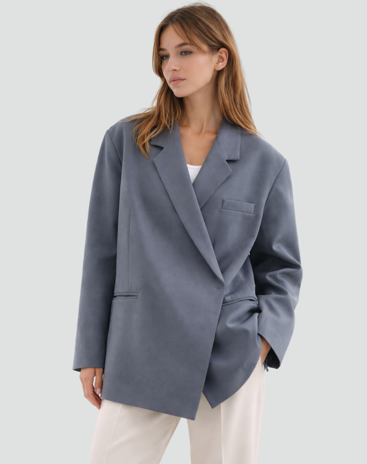 Elegancka damska marynarka oversize na każdą okazję