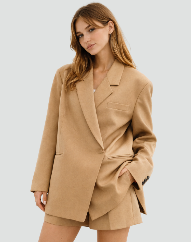 Elegancka damska marynarka oversize na każdą okazję