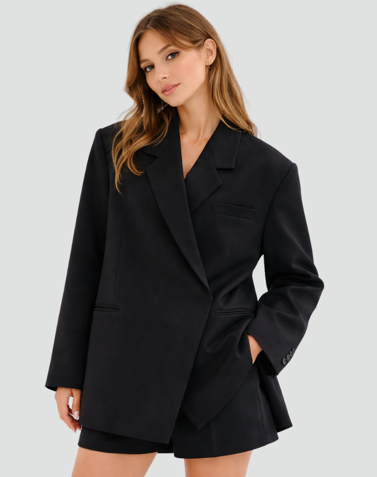 Elegancka damska marynarka oversize na każdą okazję
