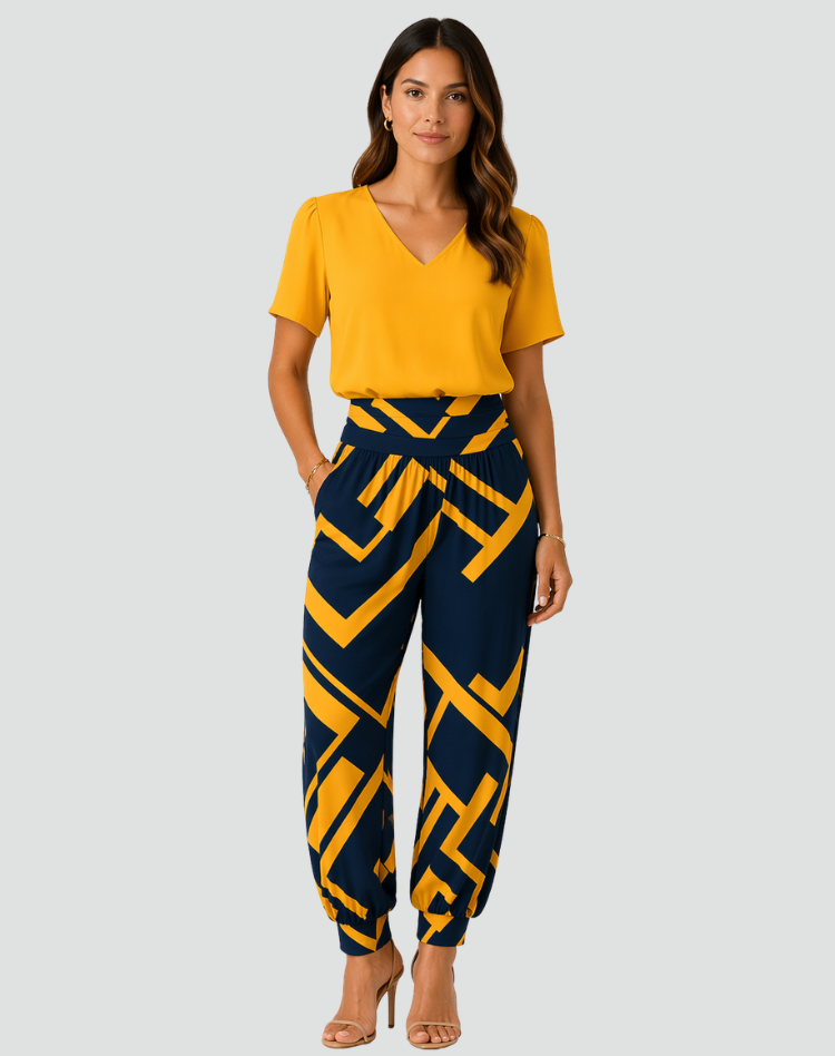 Yellow with pattern / 3XL