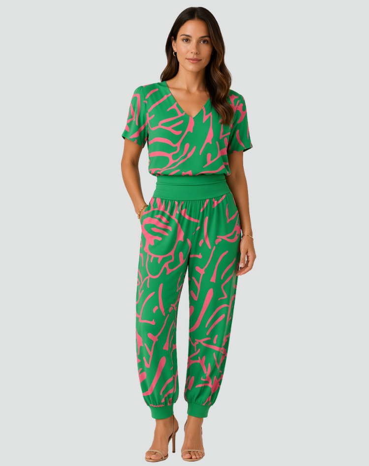 Green with pattern / 3XL