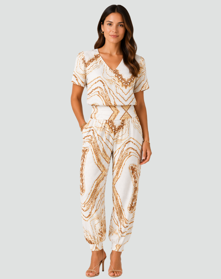 White with pattern 2 / 3XL