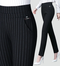 Elegant Stretchy Women's High-Waisted Pants