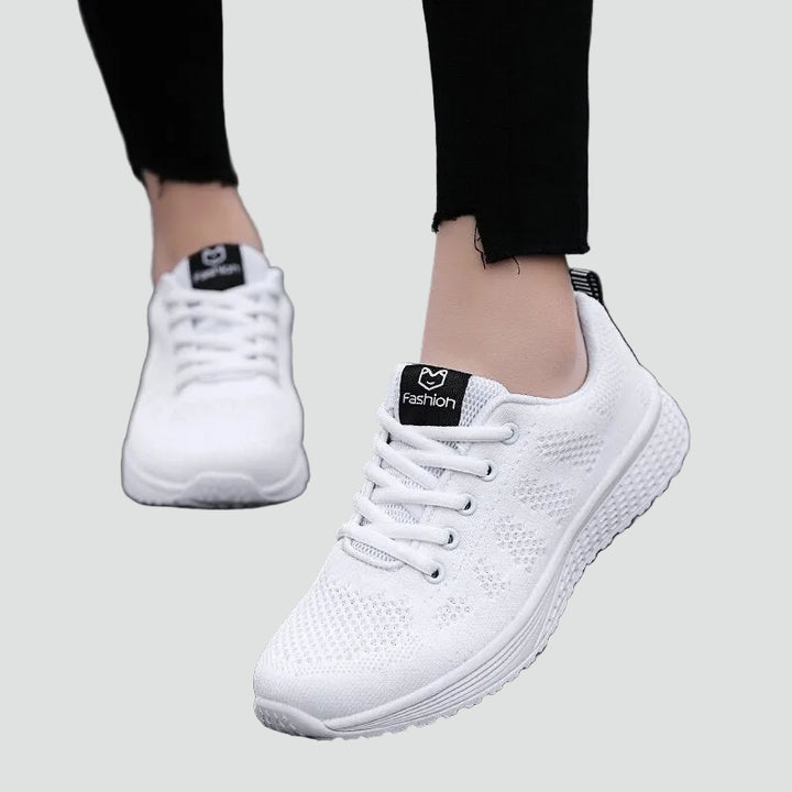 Ortopedyczne lekkie sneakersy damskie z przewiewnej siateczki