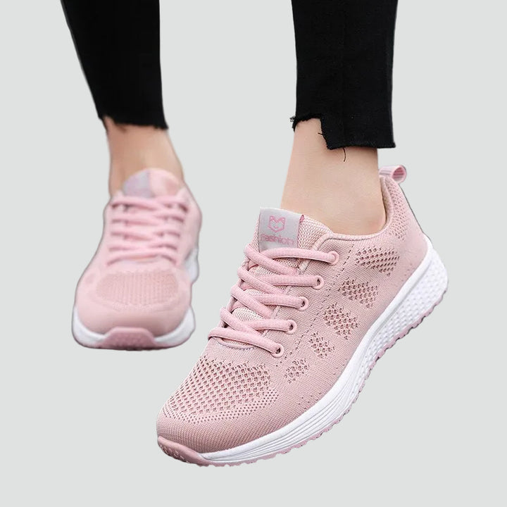 Ortopedyczne lekkie sneakersy damskie z przewiewnej siateczki