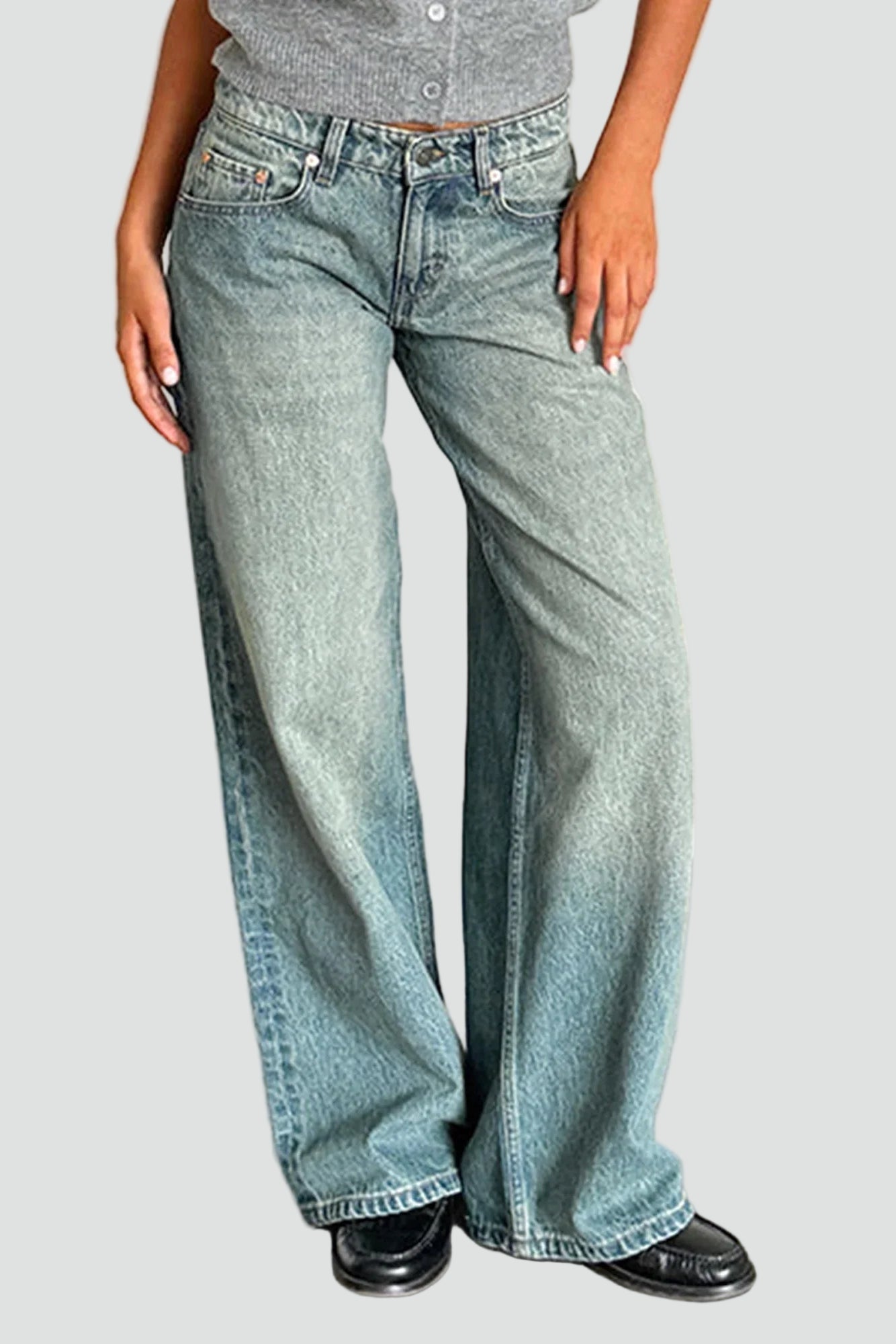 Szaro-niebieski / XL