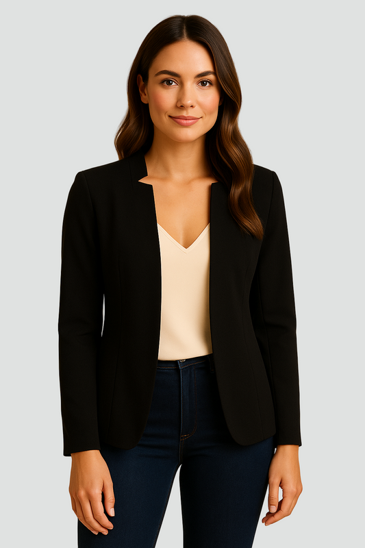 Klasyczna lekka marynarka damska taliowana