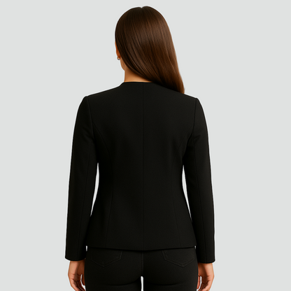 Klasyczna lekka marynarka damska taliowana