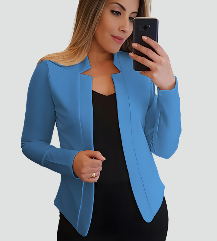 Klasyczna lekka marynarka damska taliowana