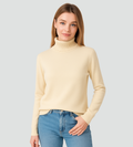 Classic fitted women's basic turtleneck sweater
