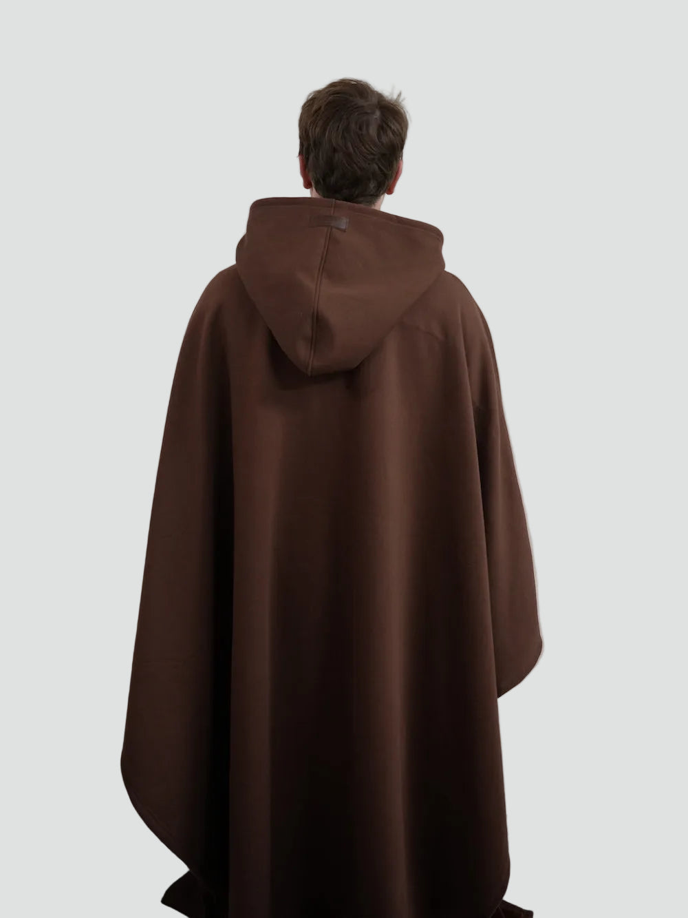 Ciepły koc ponczo z kapturem unisex z miękkim polarem