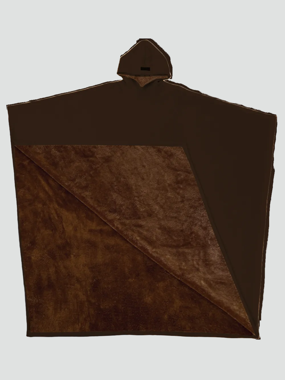 Ciepły koc ponczo z kapturem unisex z miękkim polarem