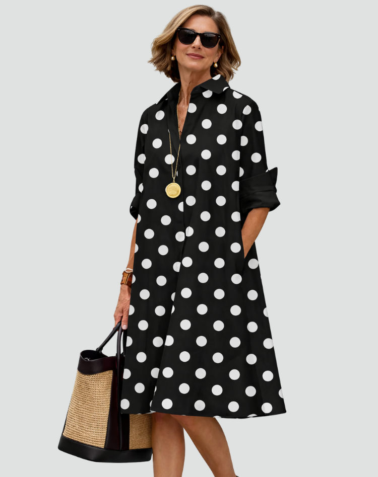 Czarny w kropki / 2XL