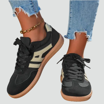 Wygodne ortopedyczne sneakersy o zamszowym wyglądzie z podparciem stopy