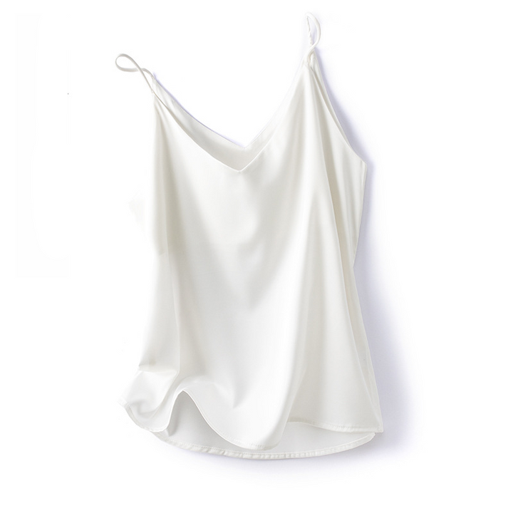 Satin women's V-neck camisole top