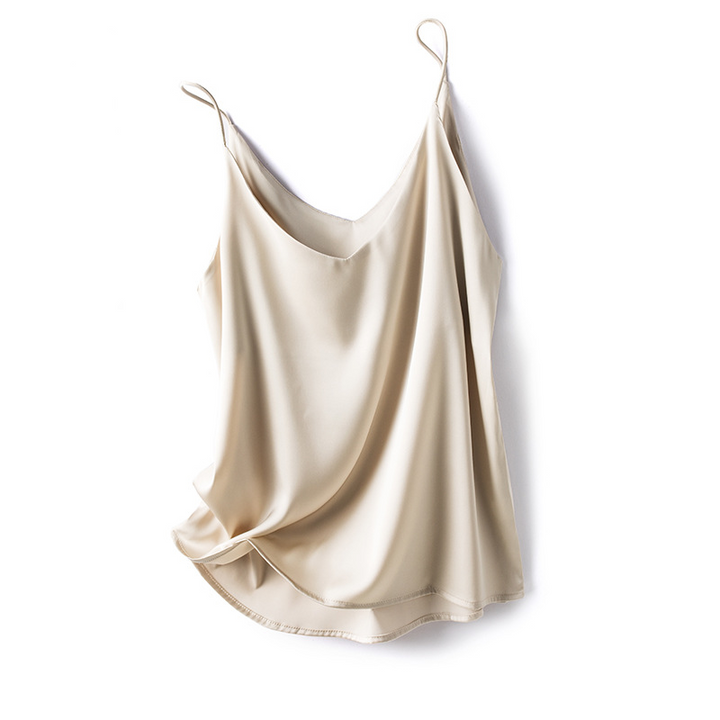 Satin women's V-neck camisole top