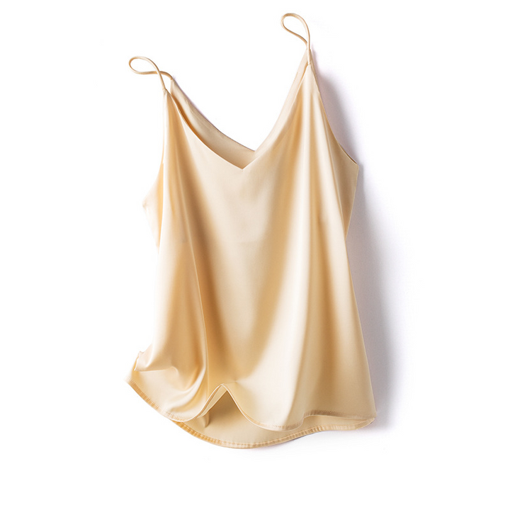 Satin women's V-neck camisole top
