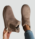 Bottines d'hiver chaudes pour femmes avec fourrure