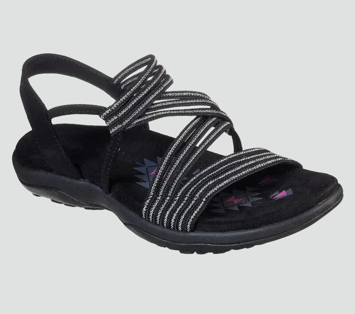 Women's sporty sandals with elastic straps