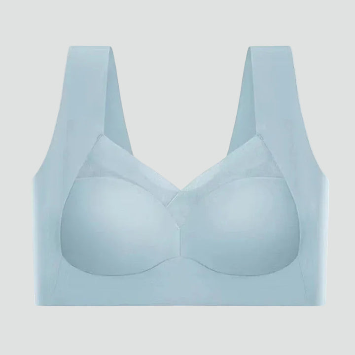 Seamless stretchy push-up top bra