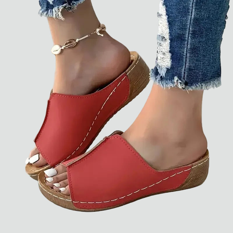 Women's orthopedic summer sandals with comfortable sole