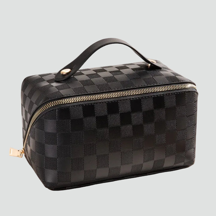 Grande trousse de toilette pour femme avec compartiments pour maquillage et voyage