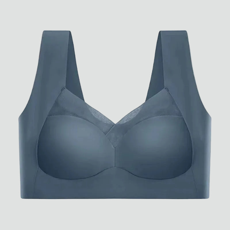 Seamless stretchy push-up top bra