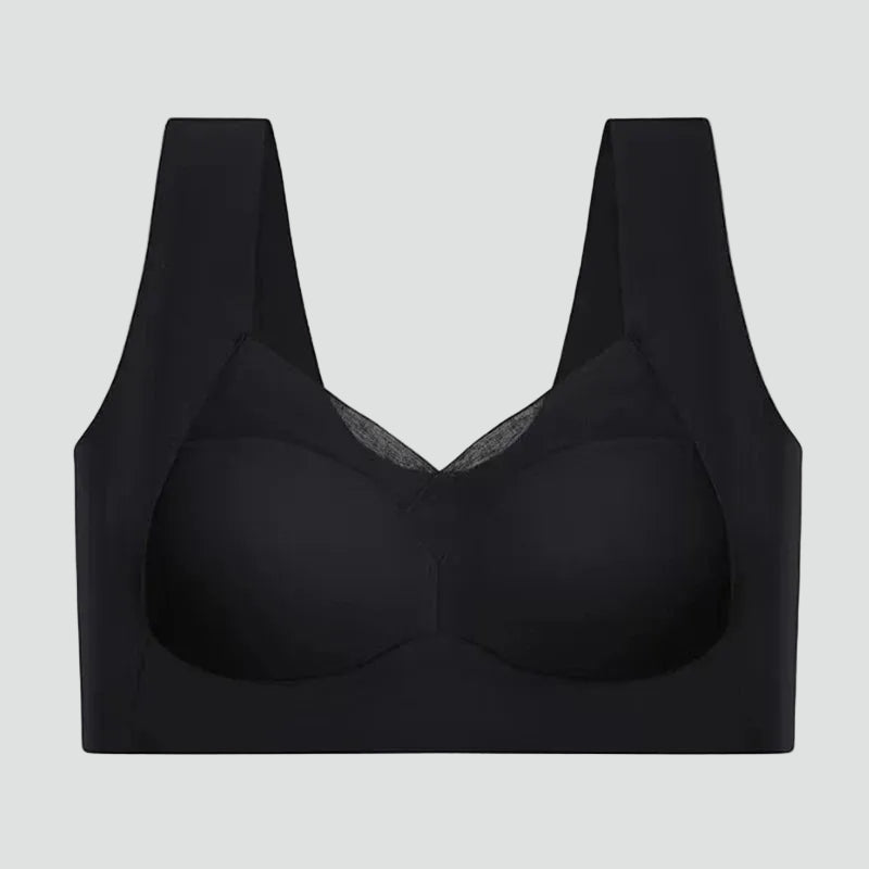 Seamless stretchy push-up top bra