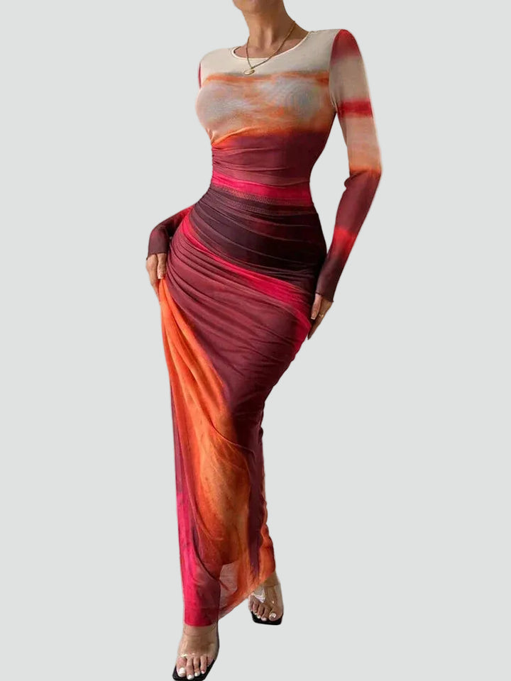 Dopasowana sukienka maxi bodycon party dla kobiet