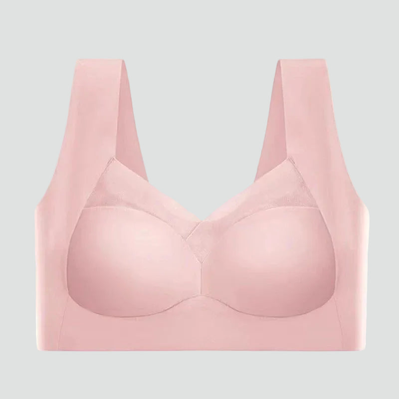 Seamless stretchy push-up top bra