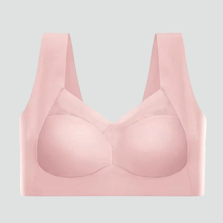 Seamless stretchy push-up top bra